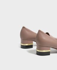 CHARLES & KEITH - Giày cao gót mũi nhọn Metallic Accent
