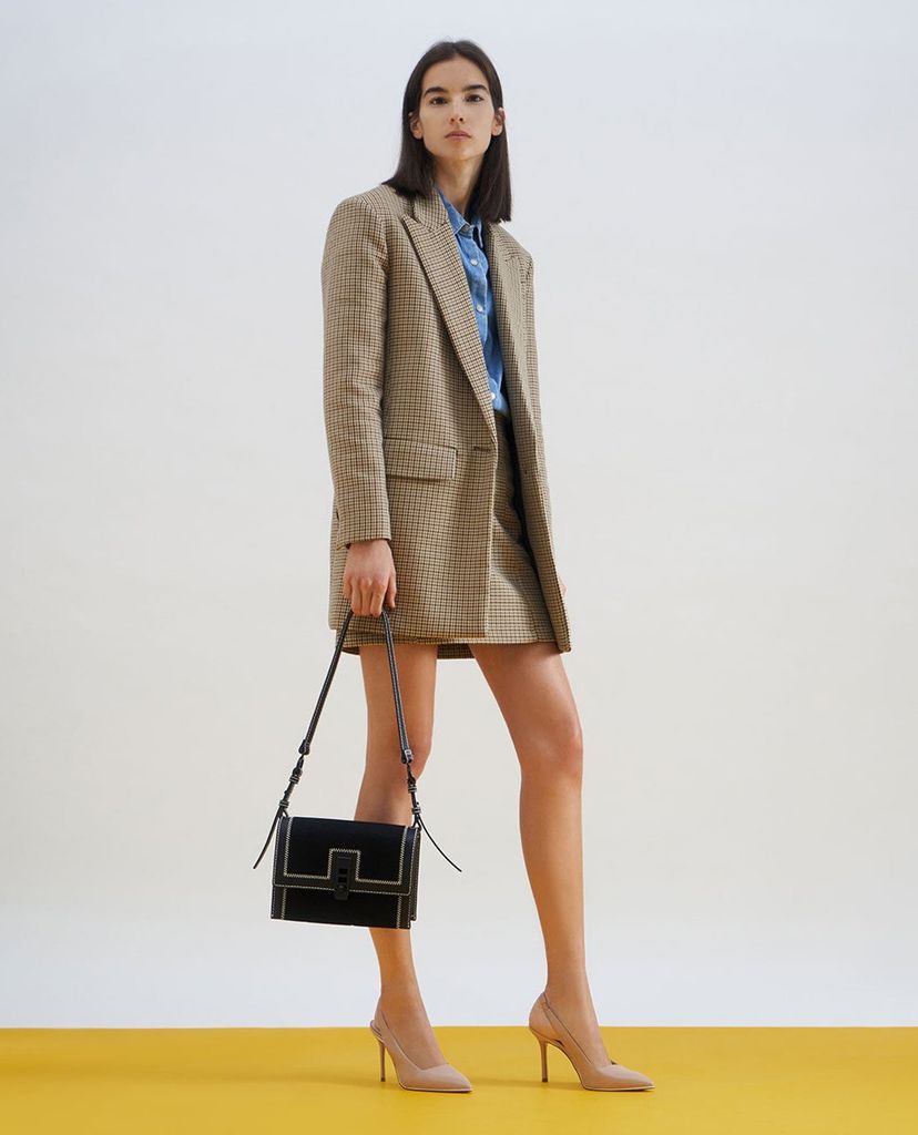 CHARLES & KEITH - Giày cao gót mũi nhọn Contrast Trim Slingback