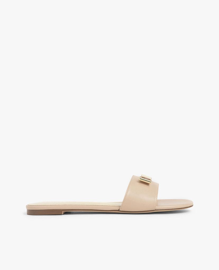 CHARLES & KEITH - Dép nữ quai ngang Metal Bow Slide