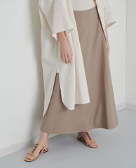 CHARLES & KEITH - Giày sandals nữ hở mũi quai ngang Wood Effect Chain Link