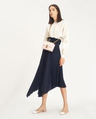 CHARLES & KEITH - Giày đế bệt nữ mũi tròn Slingback Ballerinas