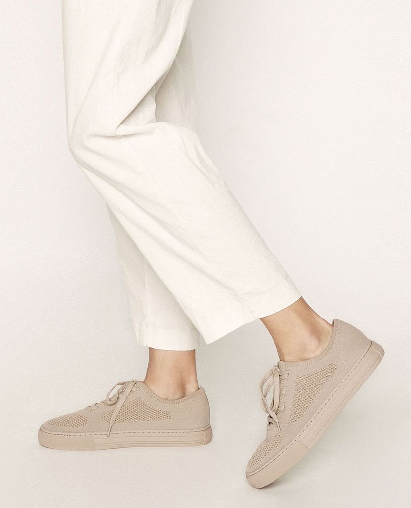CHARLES & KEITH - Giày thể thao nữ cột dây Knitted Lace Up