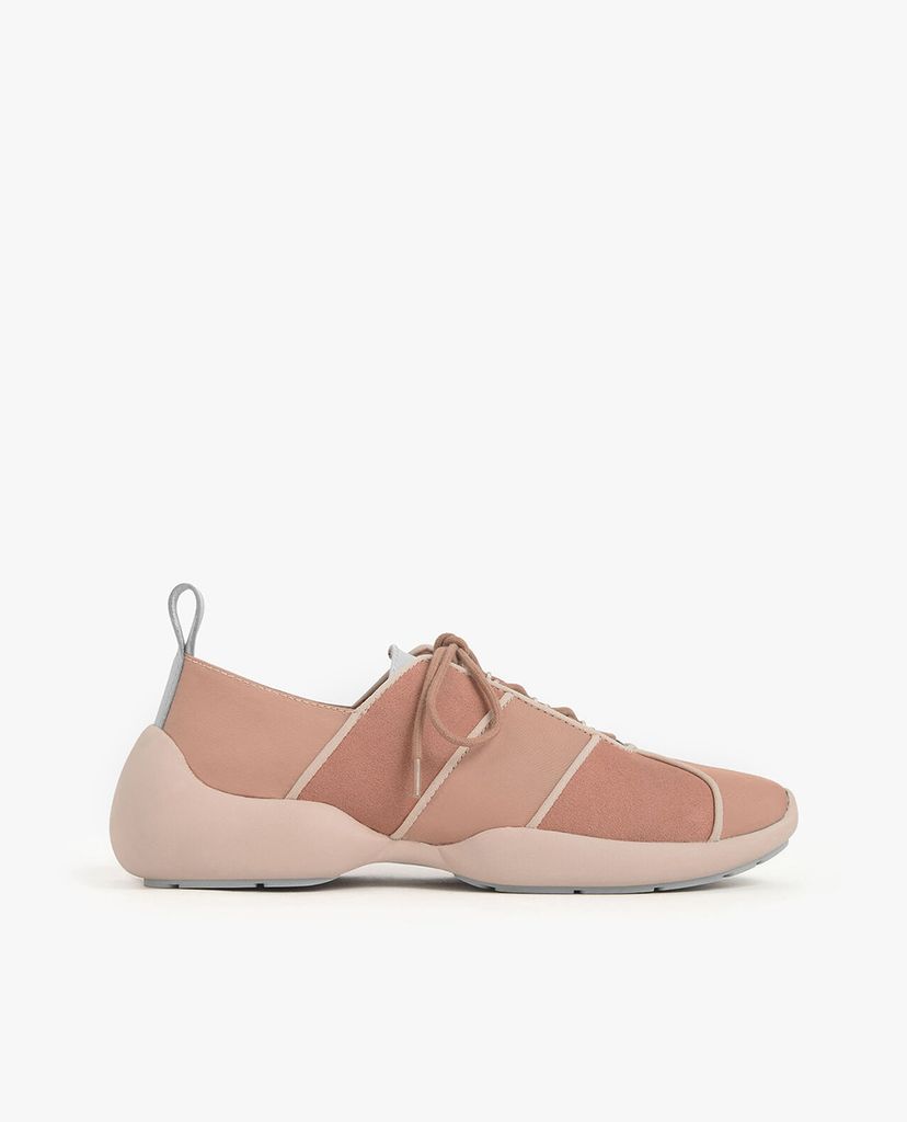CHARLES & KEITH - Giày thể thao nữ cột dây Nylon & Microsuede Lace Up