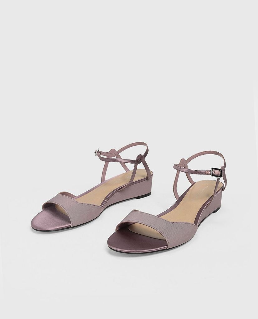 CHARLES & KEITH - Giày đế xuồng sandals Low Wedge