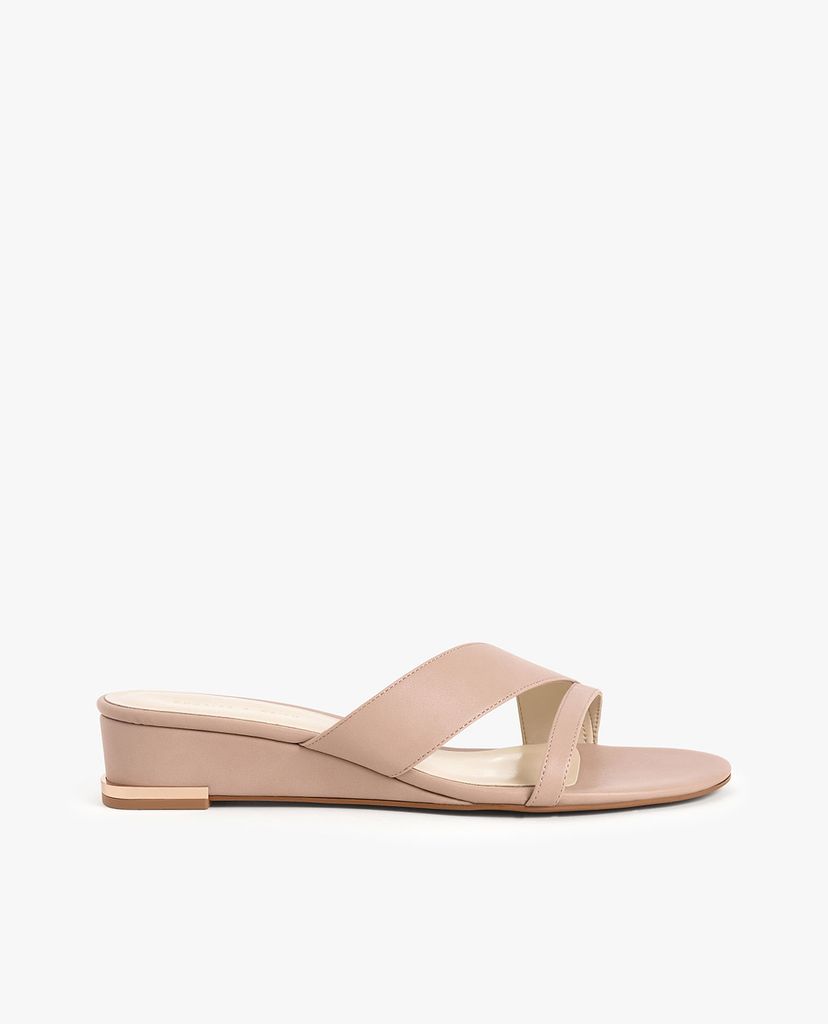 CHARLES & KEITH - Giày đế xuồng hở mũi Strappy Wedges