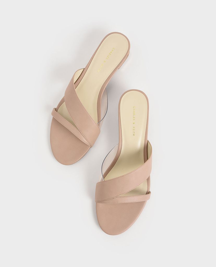 CHARLES & KEITH - Giày đế xuồng hở mũi Strappy Wedges