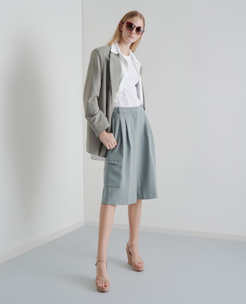 CHARLES & KEITH - Giày đế xuồng Asymmetric Strap Platform Wedges