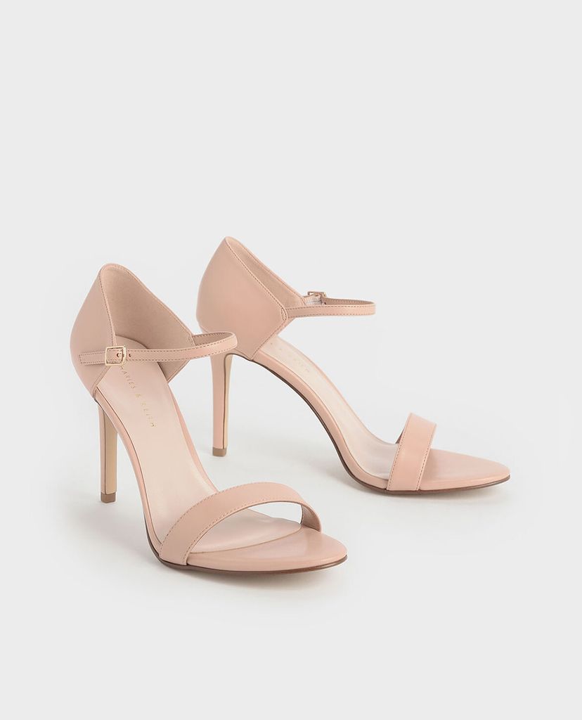 CHARLES & KEITH - Giày cao gót Metallic Ankle Strap Stiletto