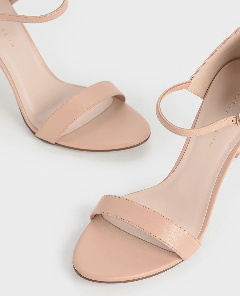 CHARLES & KEITH - Giày cao gót Metallic Ankle Strap Stiletto
