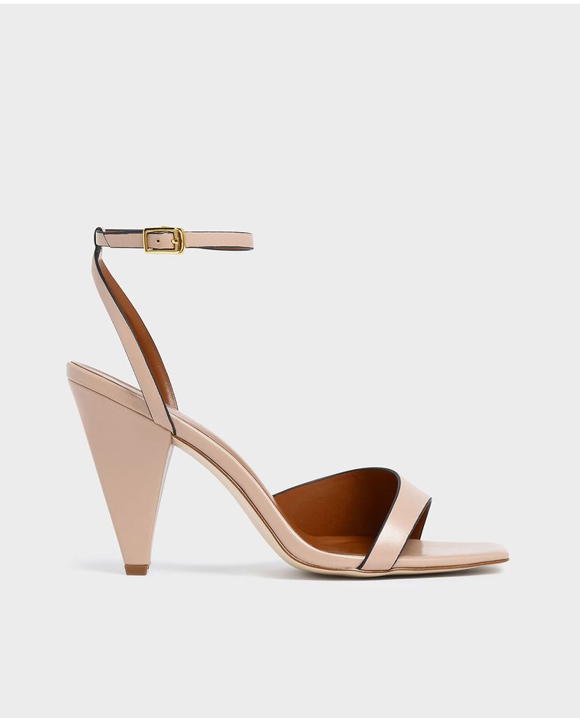 CHARLES & KEITH - Giày cao gót Asymmetric Strap Cone Heel