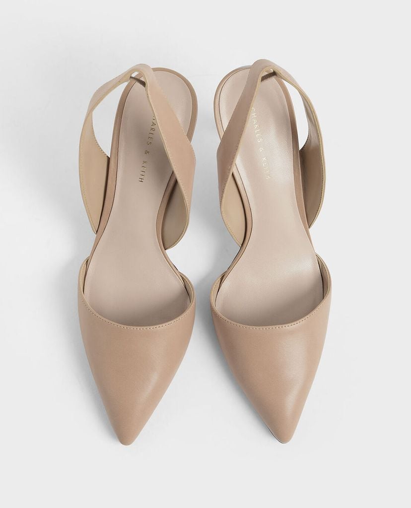 CHARLES & KEITH - Giày cao gót mũi nhọn Thick Slingback