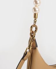 CHARLES & KEITH - Túi đeo vai nữ phối ngọc trai thời trang