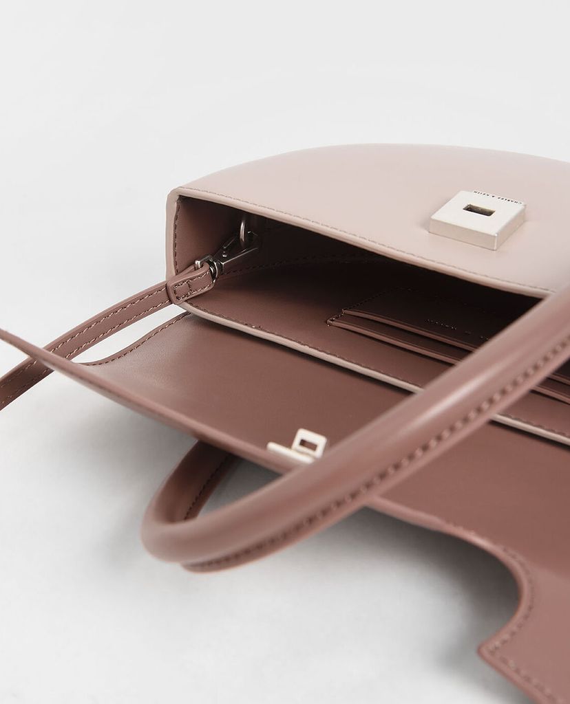 CHARLES & KEITH - Túi xách tay nữ Semi Circle Bag