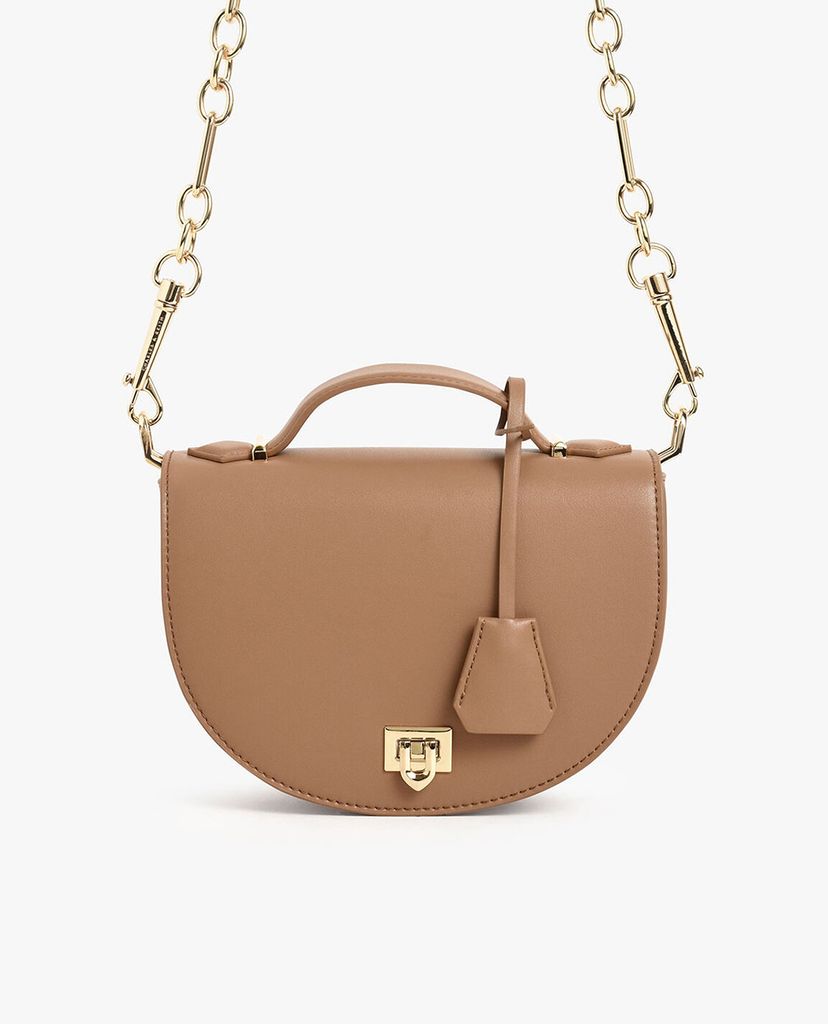 CHARLES & KEITH - Túi xách tay nữ Top Handle Saddle