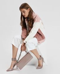 CHARLES & KEITH - Ví cầm tay nữ chữ nhật Front Flap Chain