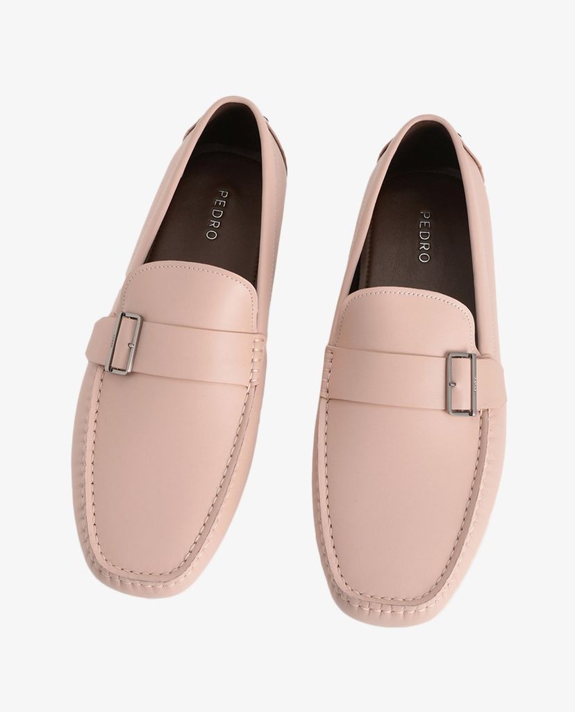 PEDRO - Giày lười nam phối quai ngang Buckled Leather Moccasin