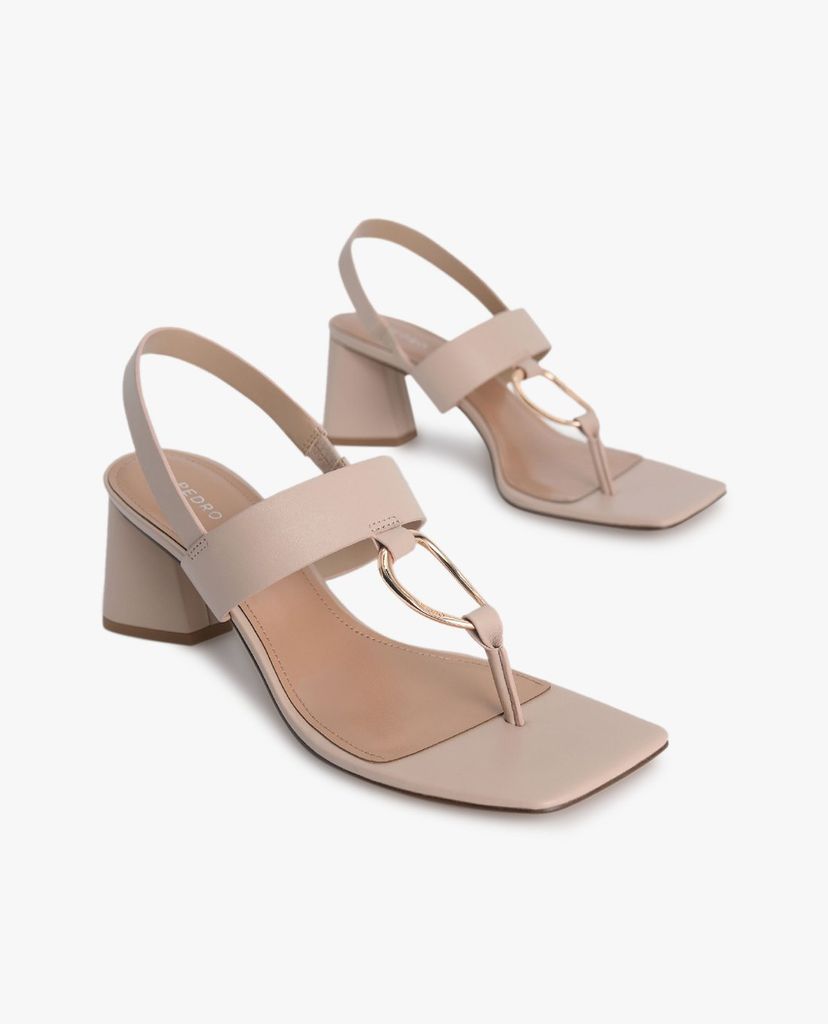 PEDRO - Giày cao gót quai kẹp thời trang Gold Buckle