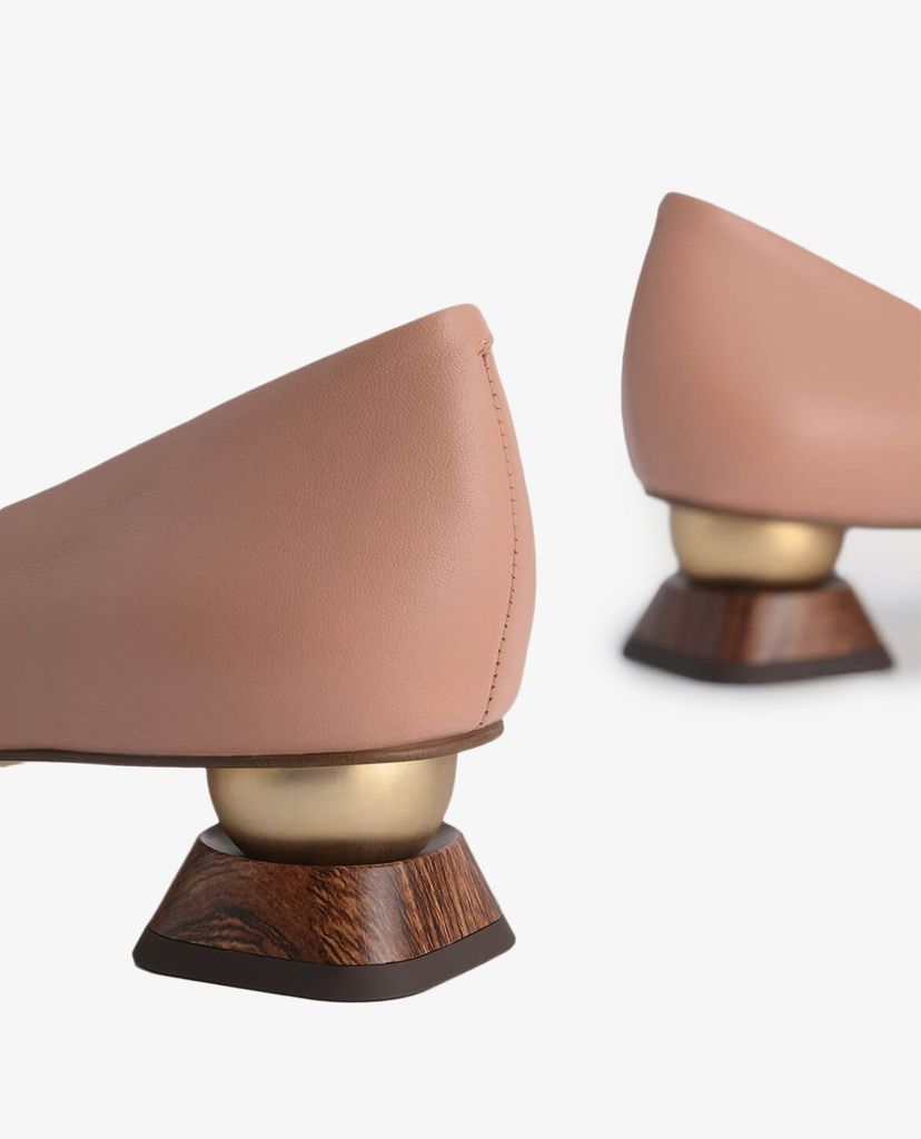 PEDRO - Giày cao gót mũi vuông Leather Square Toe