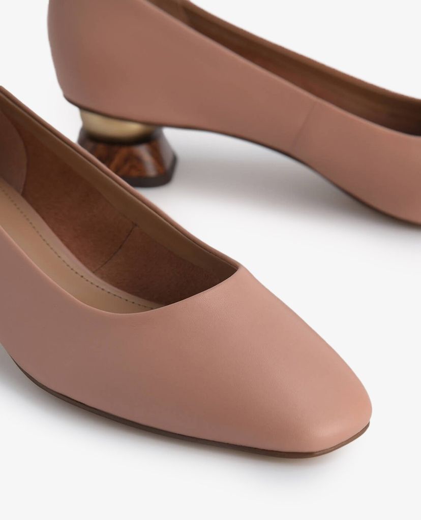 PEDRO - Giày cao gót mũi vuông Leather Square Toe