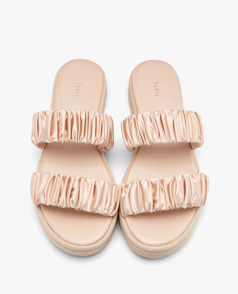 PEDRO - Giày đế xuồng quai ngang Satin Espadrille