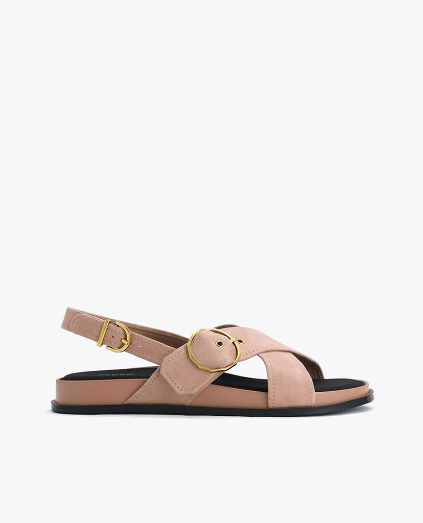 PEDRO - Giày sandal nữ phối quai đan chéo Platform Slingback
