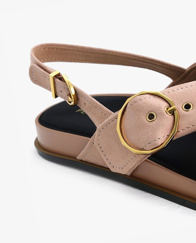 PEDRO - Giày sandal nữ phối quai đan chéo Platform Slingback