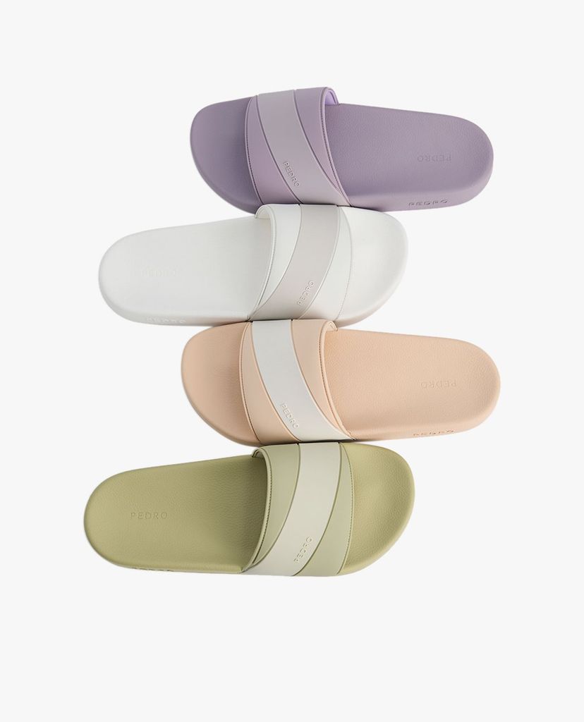PEDRO - Dép nữ quai ngang bản rộng Pastel