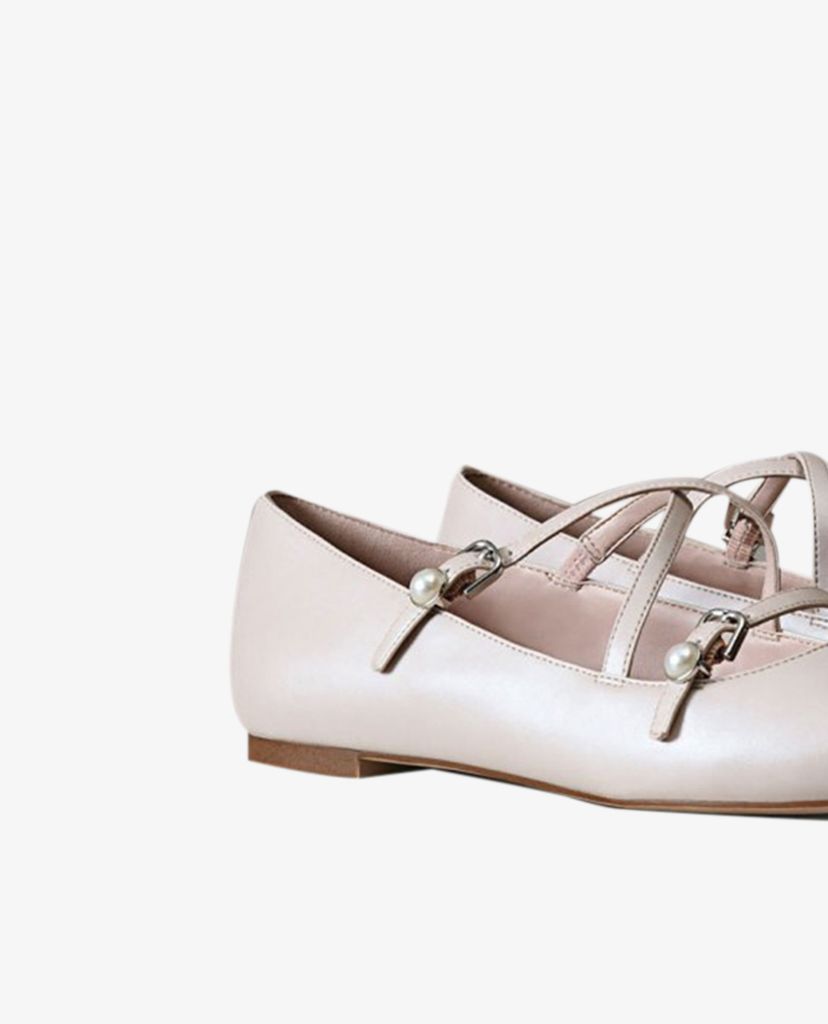 PEDRO - Giày đế bệt nữ mũi nhọn Cross Strap