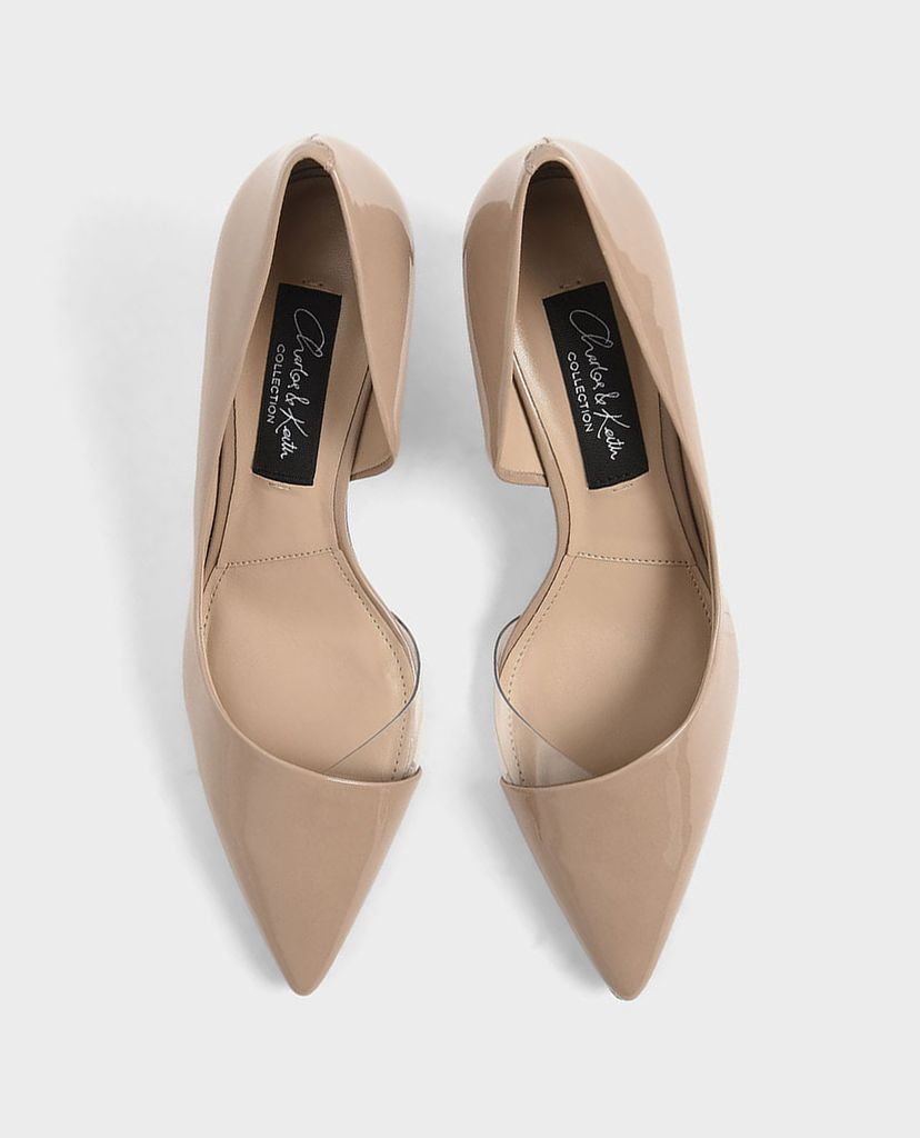 CHARLES & KEITH - Giày cao gót mũi nhọn Patent Leather D Orsay