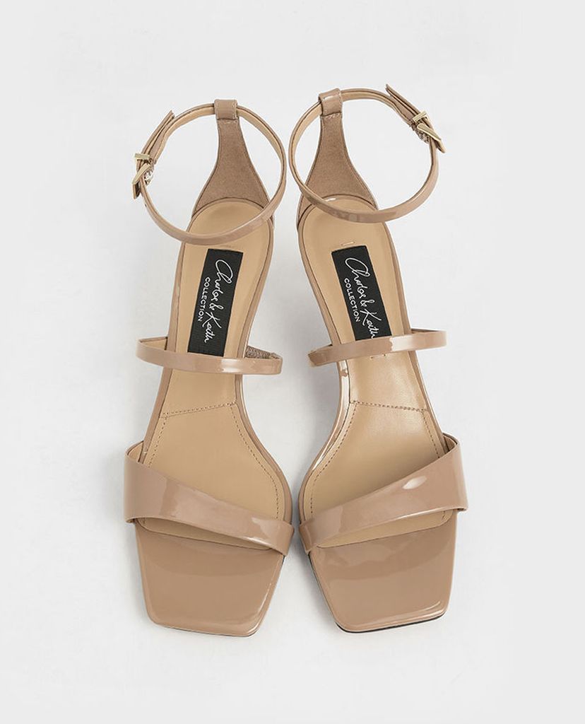 CHARLES & KEITH - Giày cao gót quai ngang Patent Leather Strappy