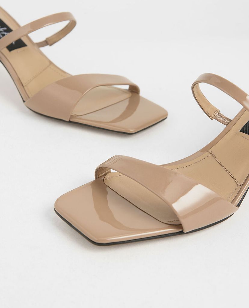 CHARLES & KEITH - Giày cao gót quai ngang Patent Leather Strappy