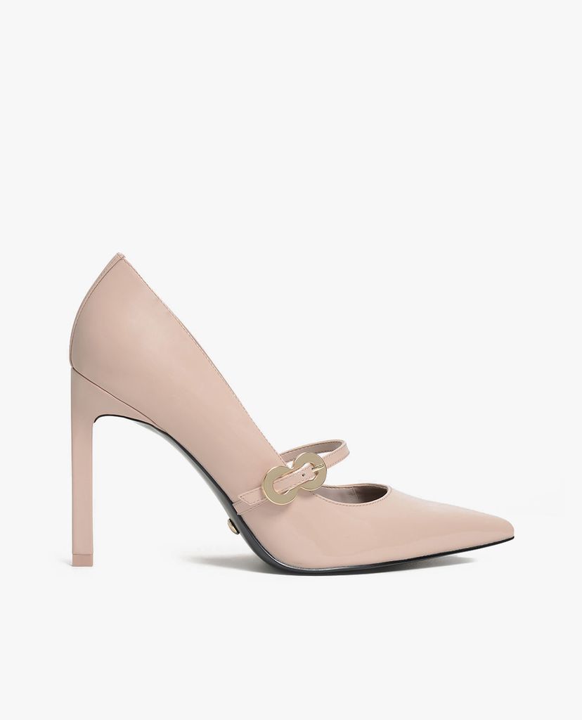 CHARLES & KEITH - Giày cao gót mũi nhọn Leather Infinity