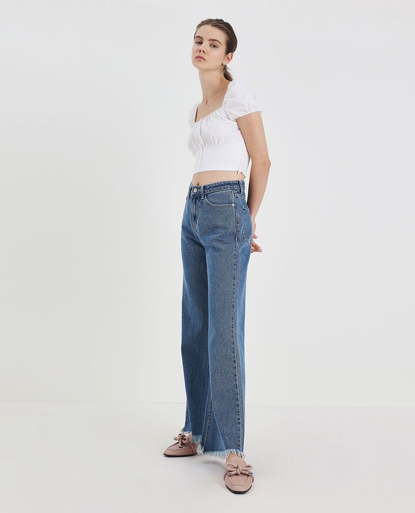CHARLES & KEITH - Giày đế bệt phối nơ thắt Leather Bow