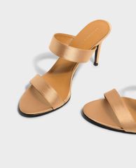 CHARLES & KEITH - Giày cao gót quai ngang Embellished Double Strap