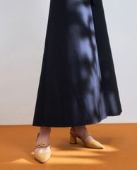CHARLES & KEITH - Giày cao gót mũi nhọn Woven Strap Slingback