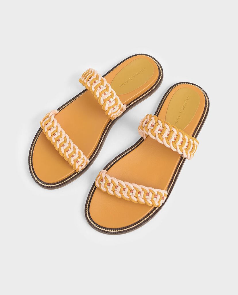 CHARLES & KEITH - Giày sandal nữ quai ngang Rope Slide