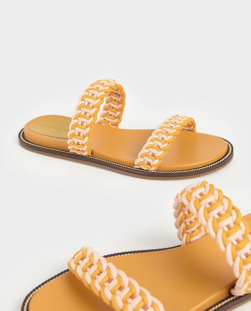 CHARLES & KEITH - Giày sandal nữ quai ngang Rope Slide