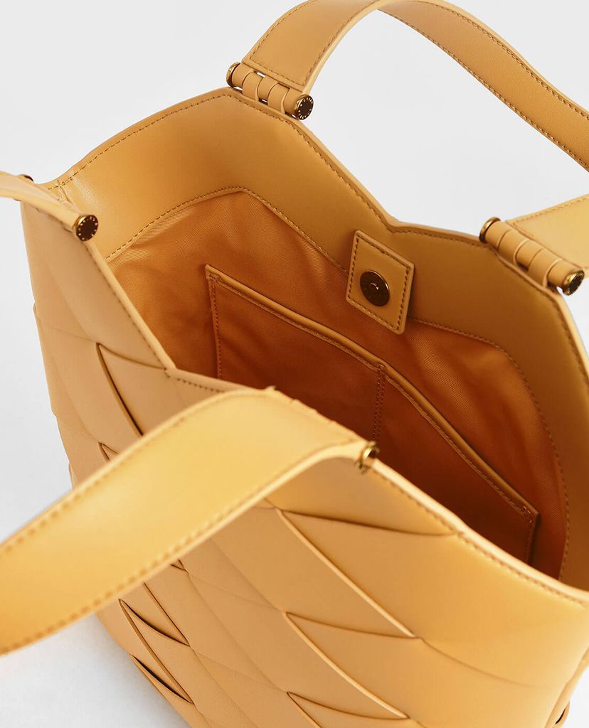 CHARLES & KEITH - Túi đeo vai nữ chữ nhật Woven