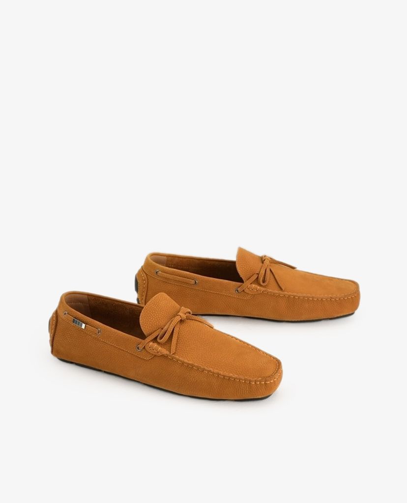PEDRO - Giày lười nam Bow Detailed Nubuck