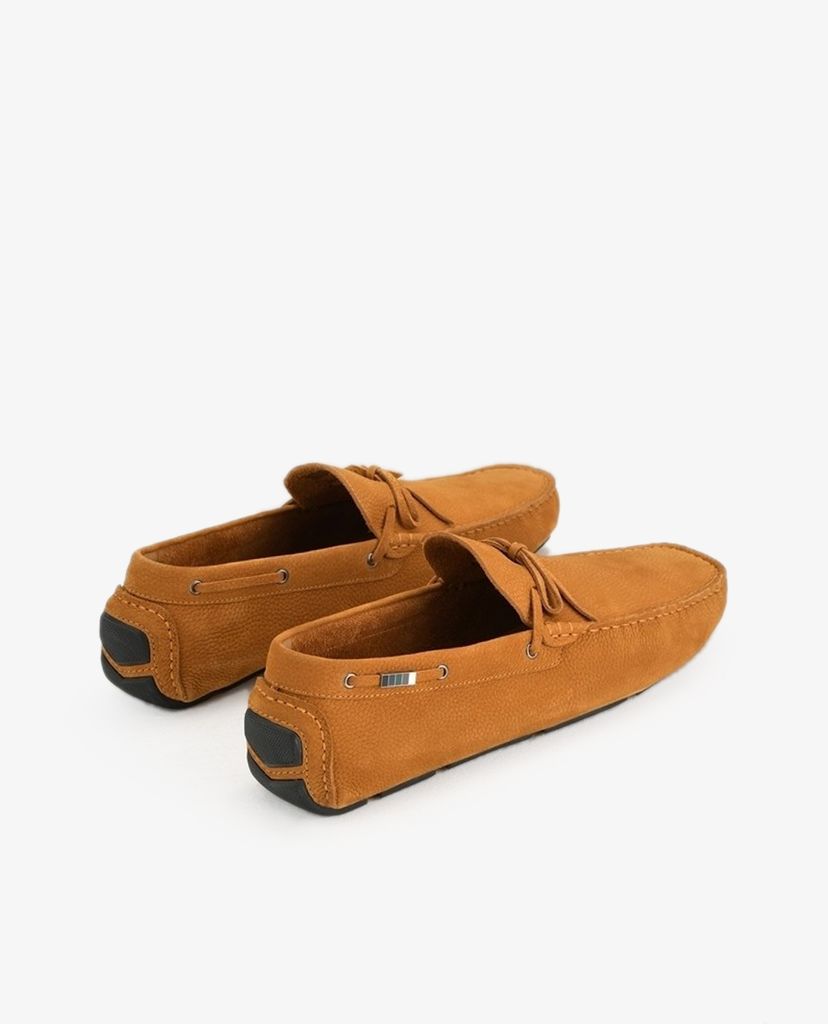 PEDRO - Giày lười nam Bow Detailed Nubuck