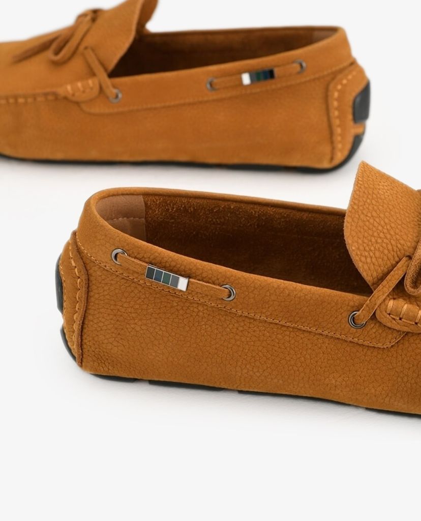 PEDRO - Giày lười nam Bow Detailed Nubuck