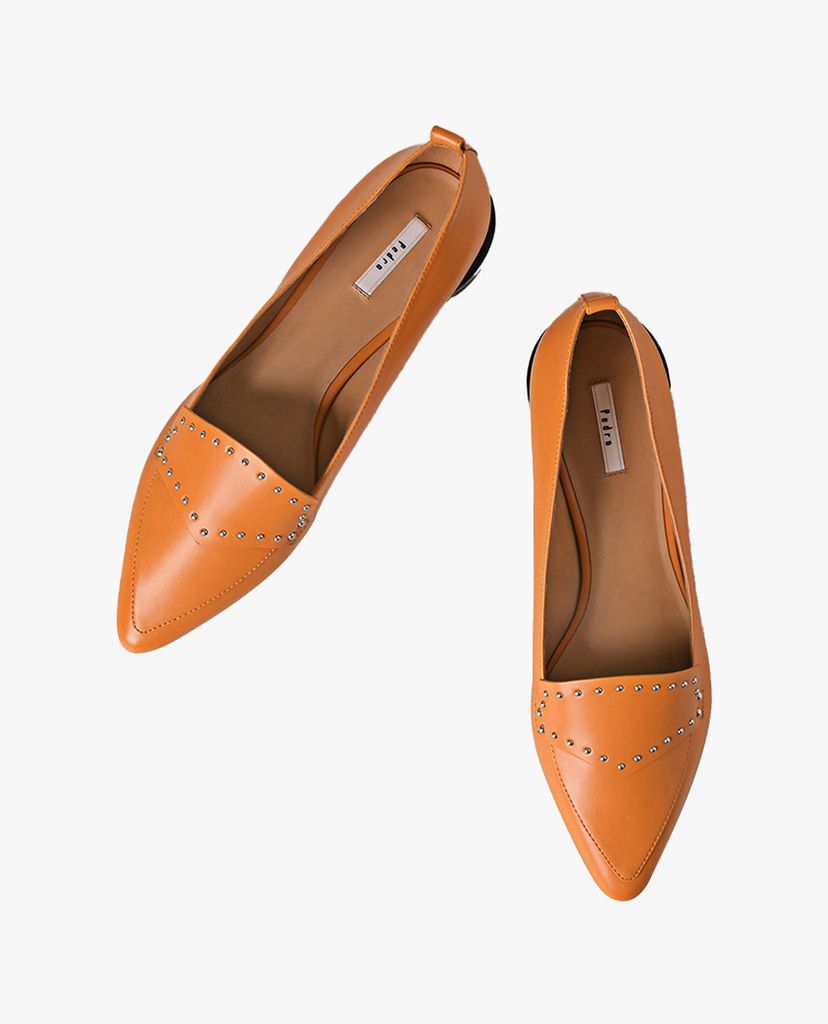 PEDRO - Giày đế bệt nữ mũi nhọn Studded Pointed