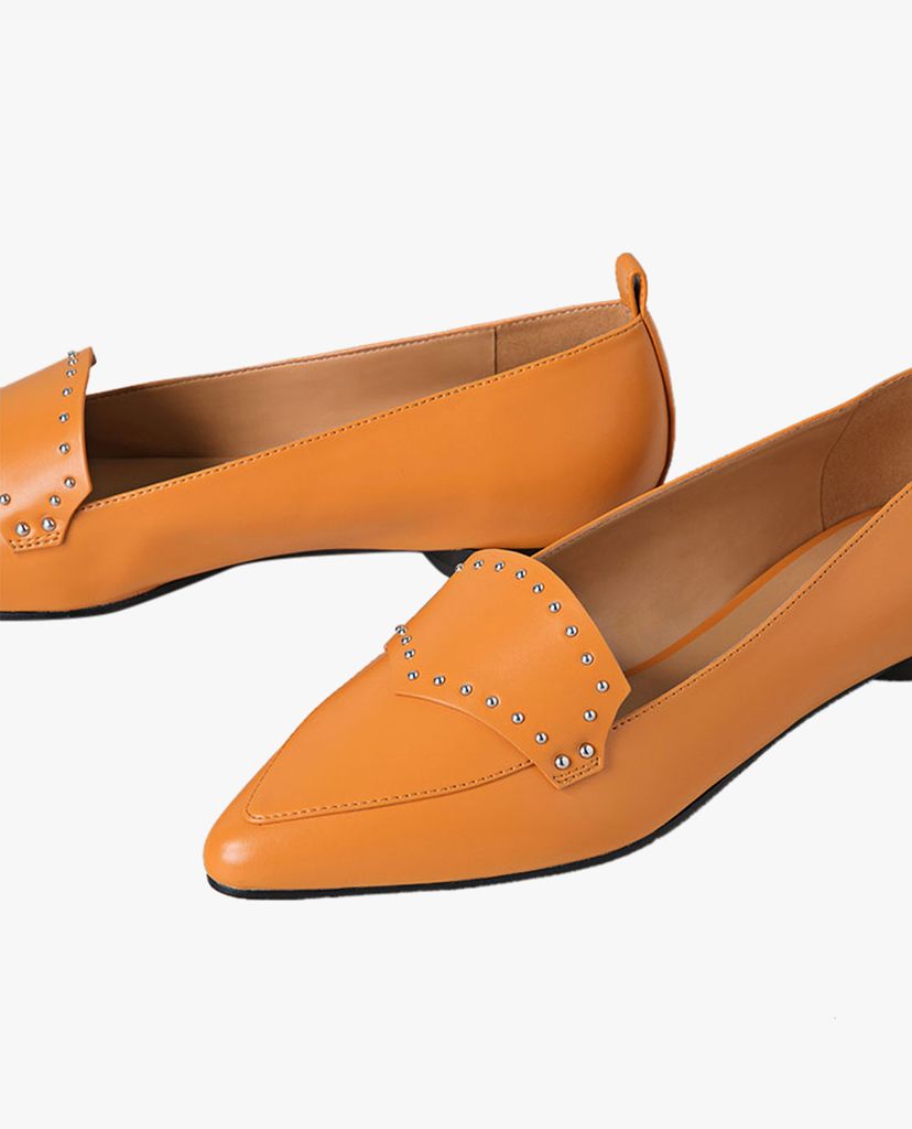 PEDRO - Giày đế bệt nữ mũi nhọn Studded Pointed