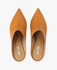 PEDRO - Giày cao gót đế tròn mũi nhọn Stone Wood Mules