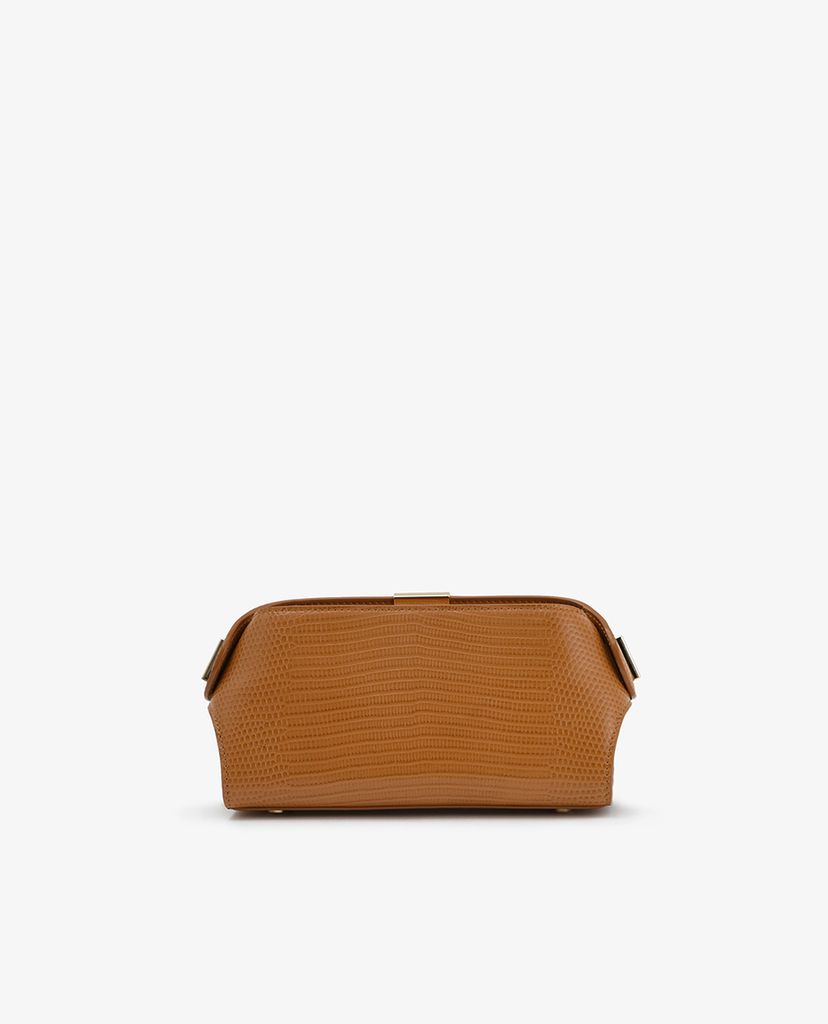 PEDRO - Ví nữ cầm tay dáng hộp Embossed Leather Clutch