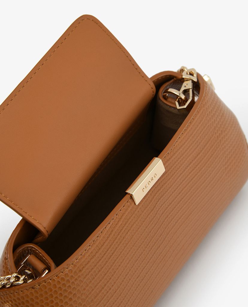 PEDRO - Ví nữ cầm tay dáng hộp Embossed Leather Clutch