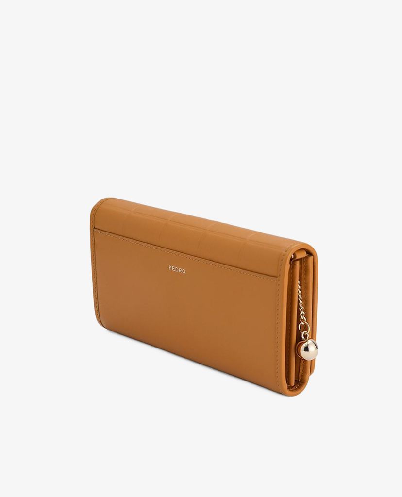 PEDRO - Ví nữ dáng dài Quilted Long Leather