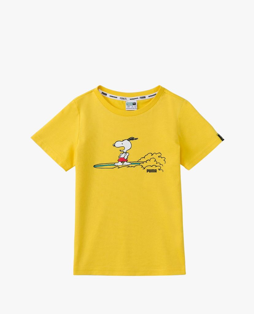 PUMA - Áo thun trẻ em tay ngắn Puma X Peanuts Sportstyle