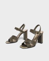 CHARLES & KEITH - Giày cao gót quai chéo Slingback Stiletto