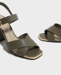 CHARLES & KEITH - Giày cao gót quai chéo Slingback Stiletto
